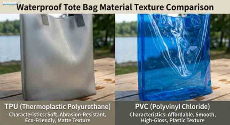 TPU vs PVC αδιάβροχη τσάντα Duffel Ποιο υλικό διαρκεί περισσότερο